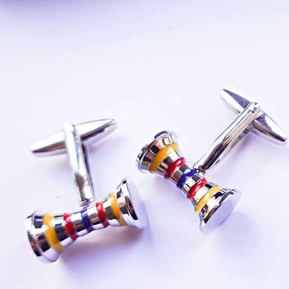 PRIDE RAINBOW CUFFLINKS BRAND NEW - Picture 2 of 2